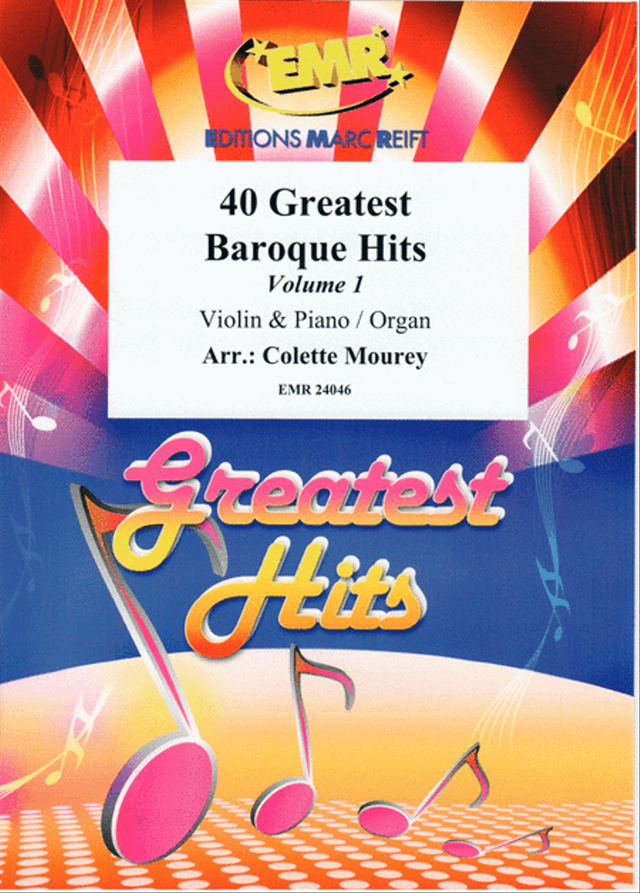 40 Greatest Baroque Hits Volume 1 Violin Solo scores gallery preview page 1