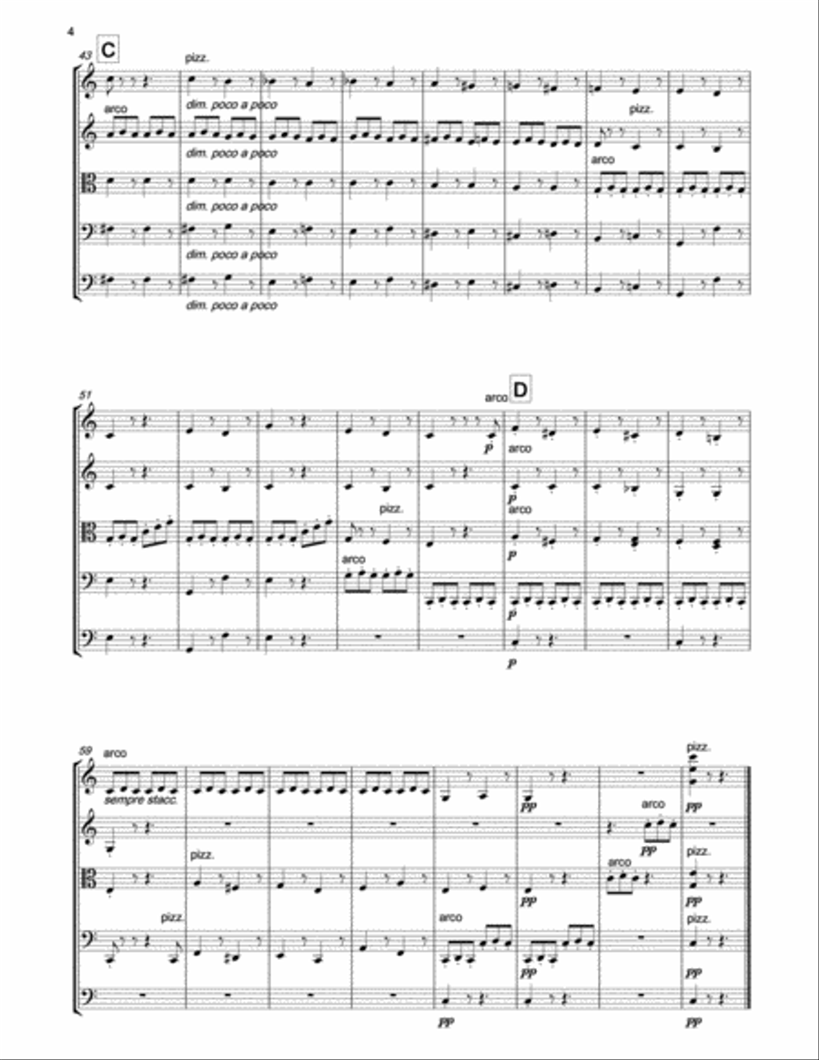 MENDELSSOHN Song without Words Op.102.No.3 for string orchestra String Orchestra scores gallery preview page 4