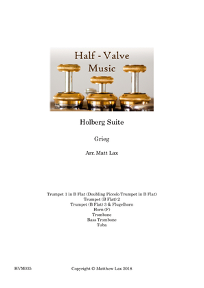 Book cover for Holberg Suite (Brass Septet)