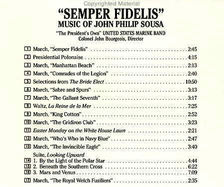Semper Fidelis: the Music of J