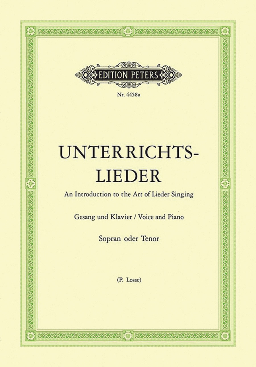 Album of 60 Lieder from Bach to Reger High Voice scores gallery preview page 1