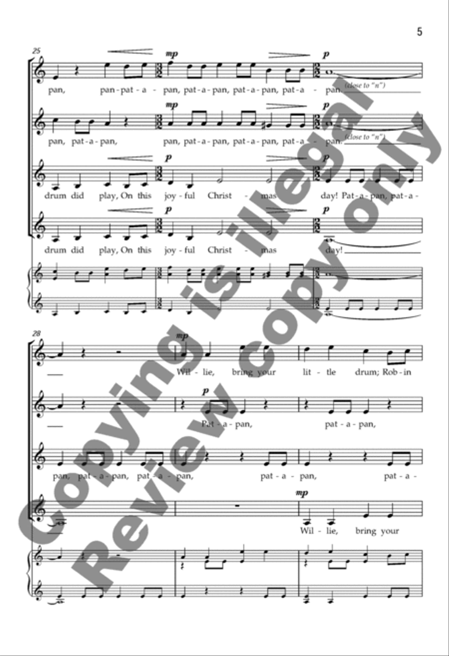Pat-a-pan SSAA scores gallery preview page 18