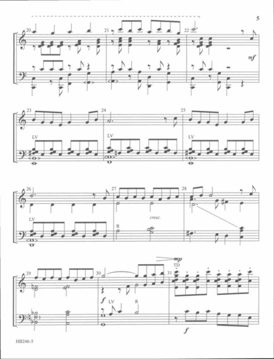 A Simple Song of Praise 5-Octaves scores gallery preview page 4