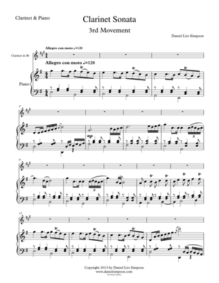 Clarinet Sonata - 3rd Mov. (Allegro con moto)