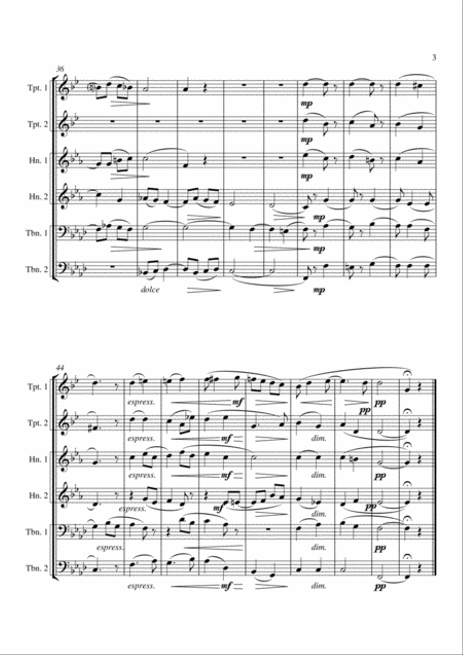 Last Happiness, Op. 104, #3 Chamber Music scores gallery preview page 3
