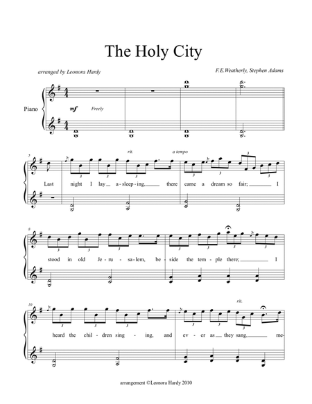 The Holy City (Celtic feel with contemporary touch) image number null