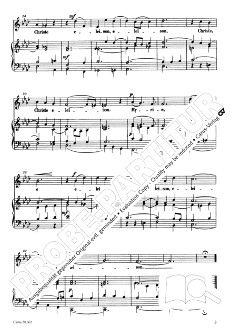 Mass in F Minor (Missa in f) Choir scores gallery preview page 4
