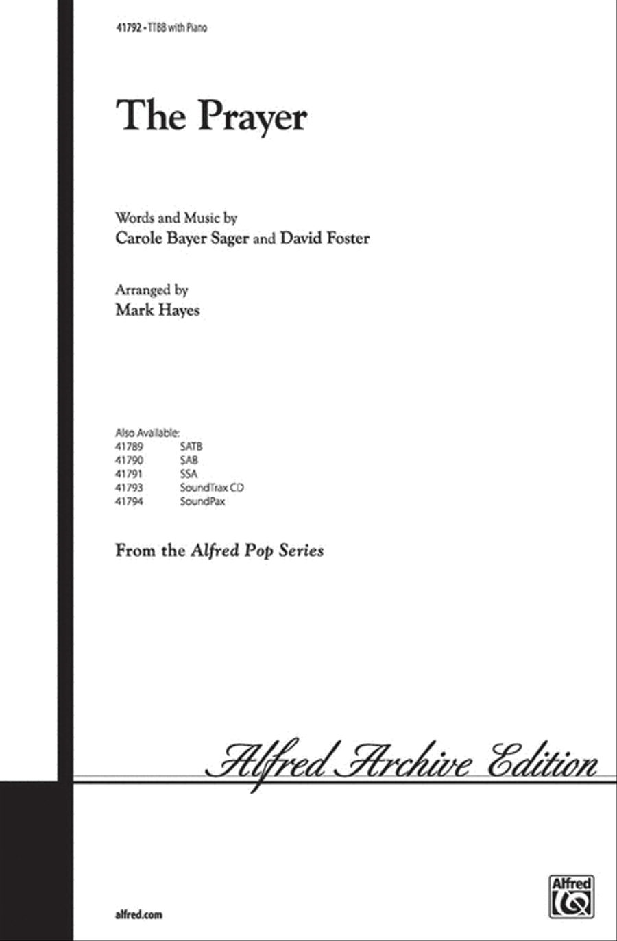 The Prayer The Prayer Men's Choir scores gallery preview page 1