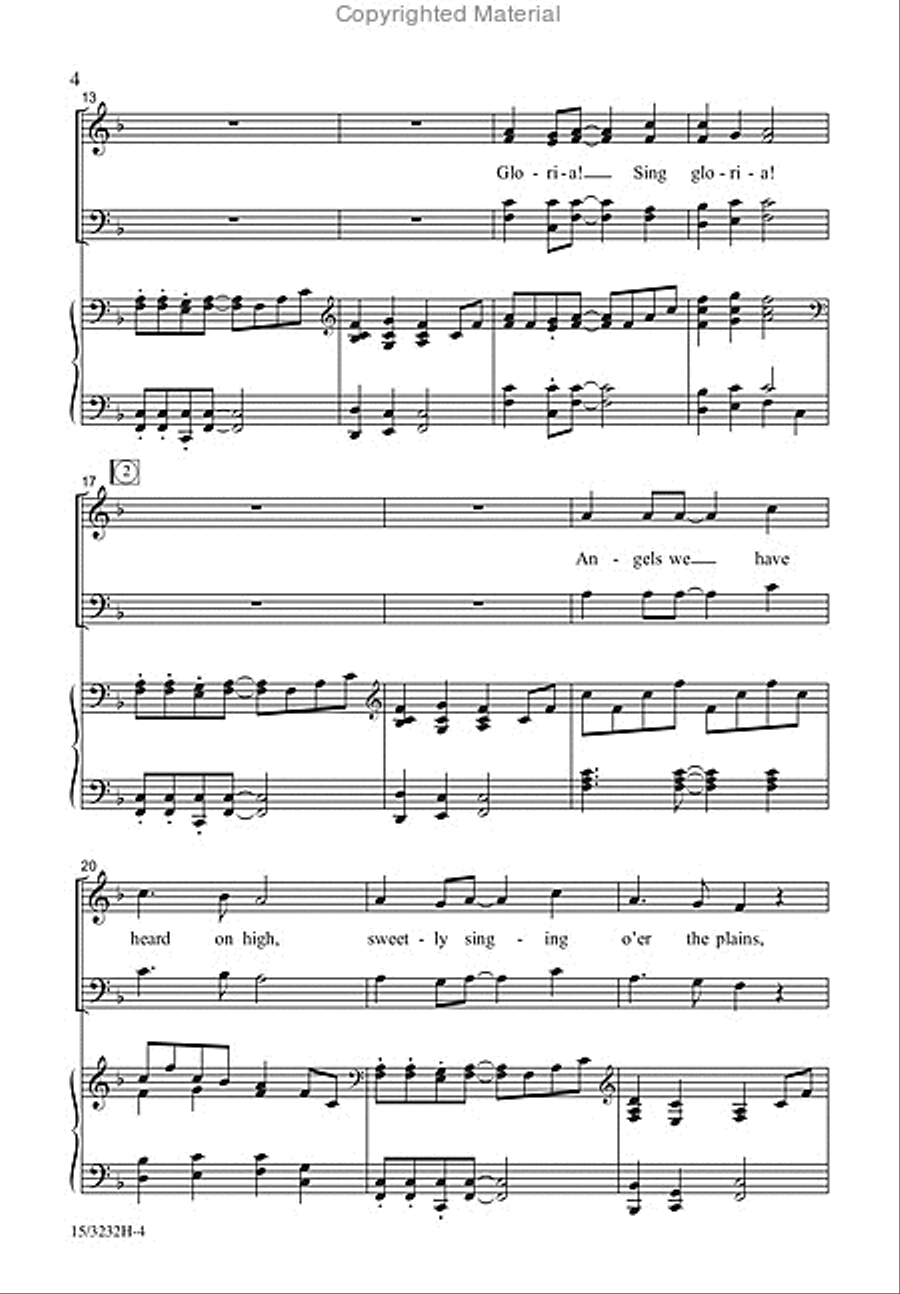 Gloria! Sing Gloria! 4-Part scores gallery preview page 3