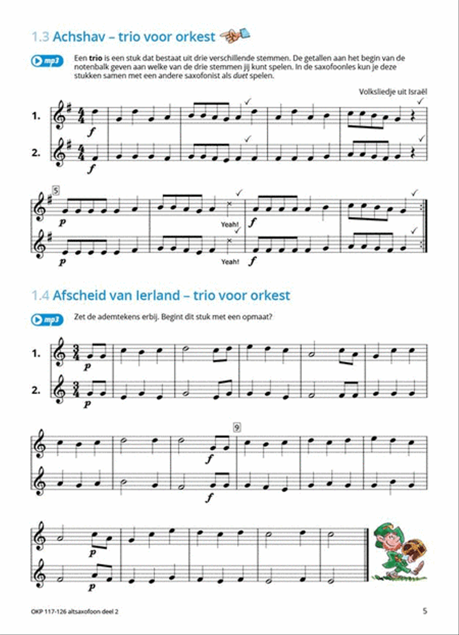 Samen Leren Samenspelen Vlaams Deel 2 Alto Saxophone scores gallery preview page 3