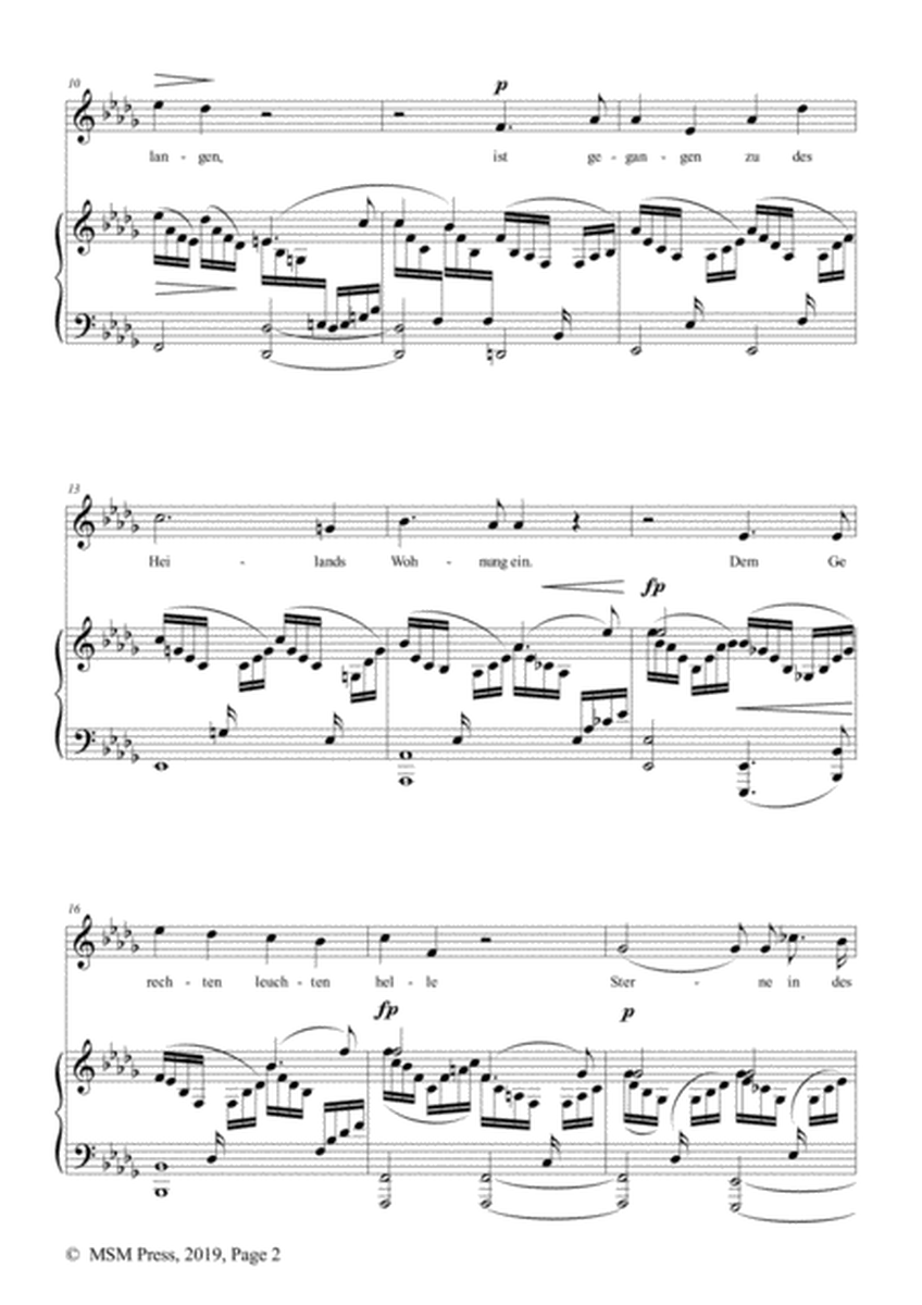 Schumann-Requiem,Op.90 No.7,in D flat Major,for Voice&Piano