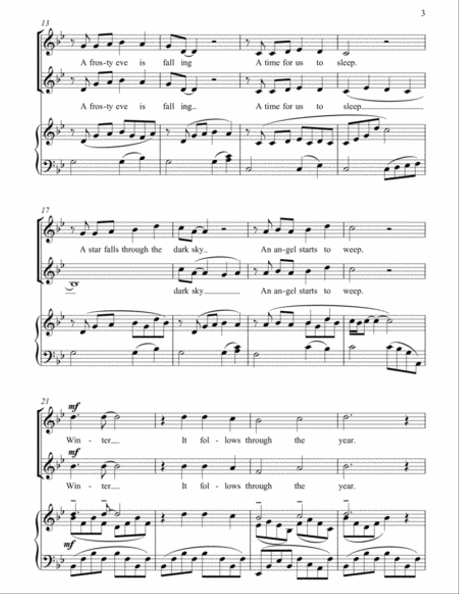Winter - SS Accompanied Piece High Voice scores gallery preview page 3
