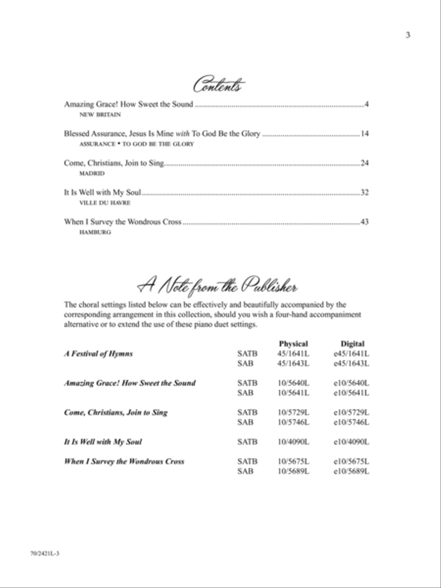 A Keyboard Festival of Hymns, Vol. 1 Piano Accompaniment scores gallery preview page 3