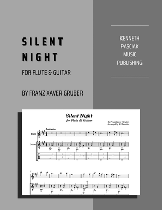 Book cover for Silent Night (for Flute & Guitar)