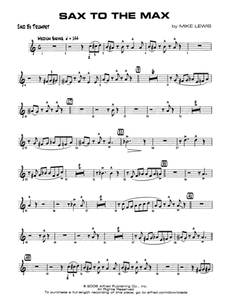 Sax to the Max: 2nd B-flat Trumpet
