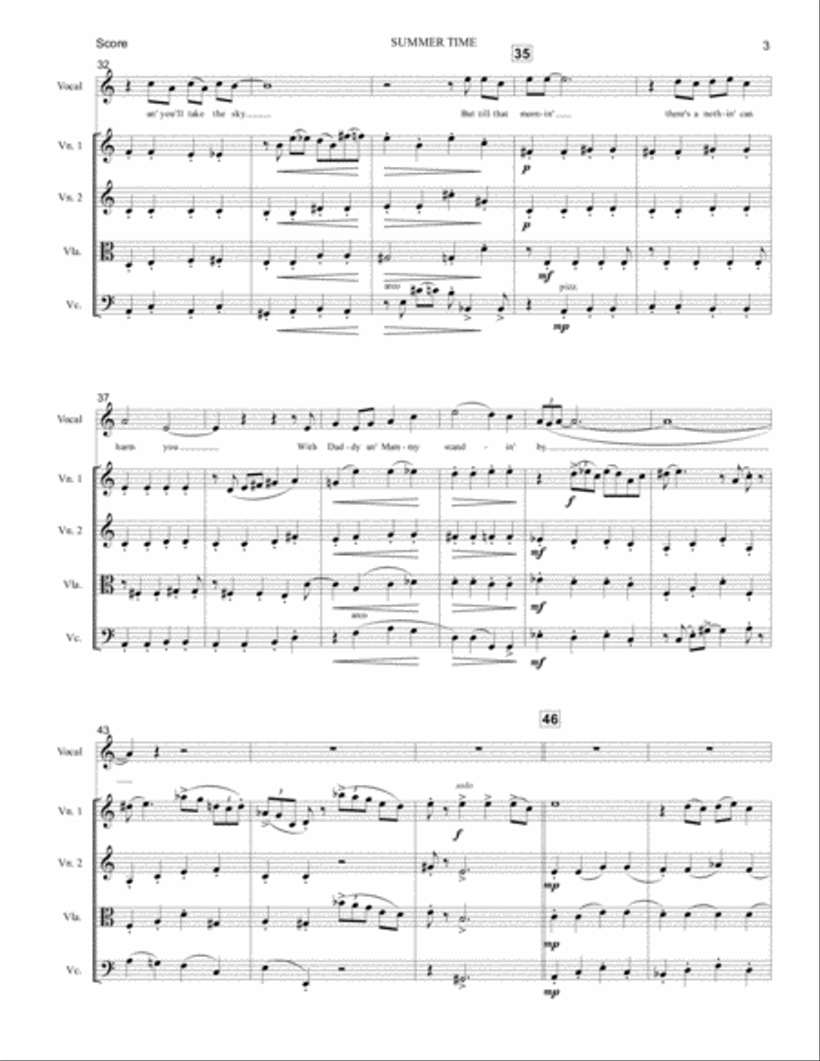 Summertime Chamber Orchestra scores gallery preview page 4