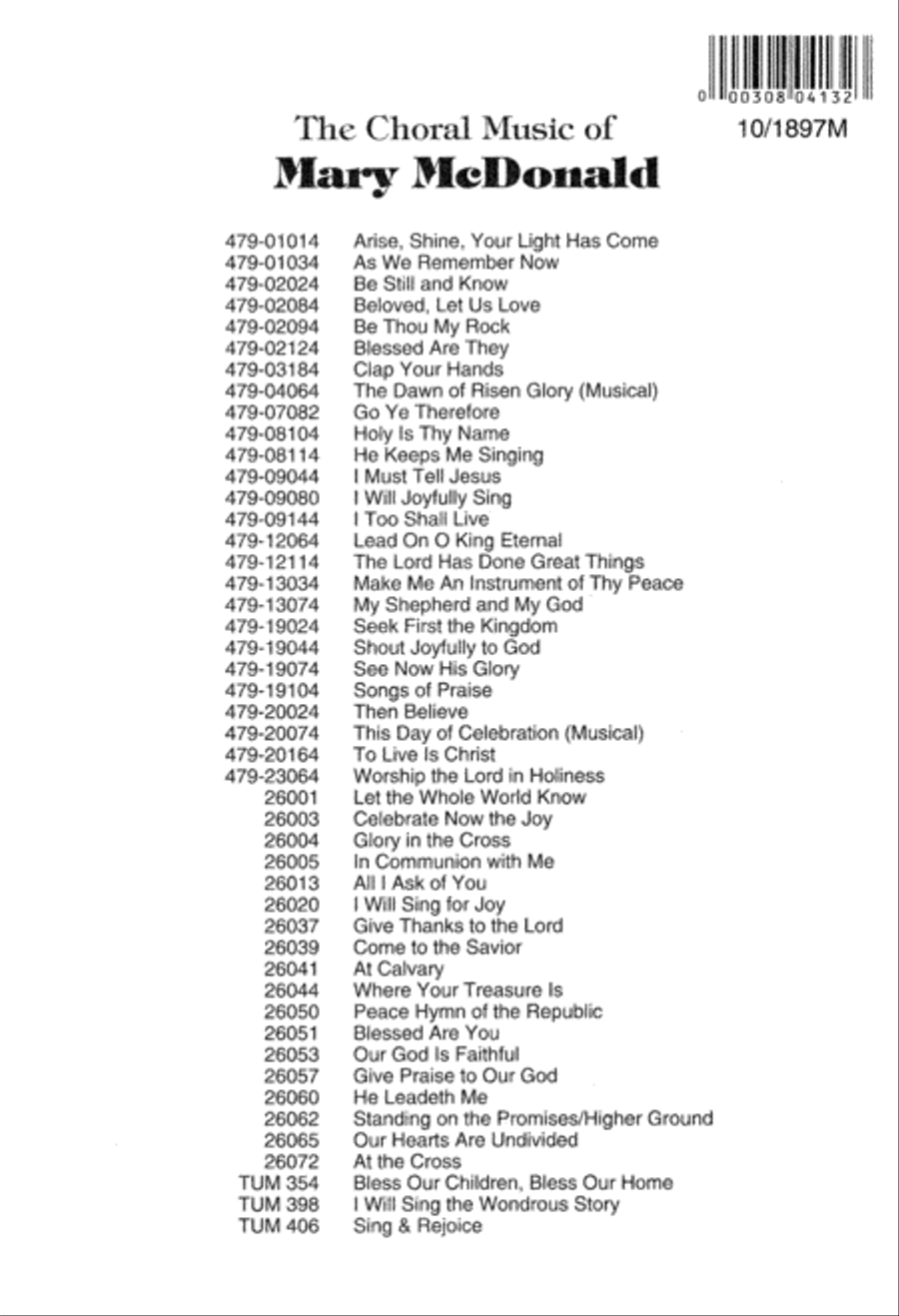 A Place of Beginning Again 4-Part scores gallery preview page 12