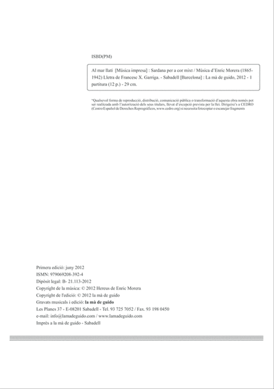 Al mar llatí 4-Part scores gallery preview page 4