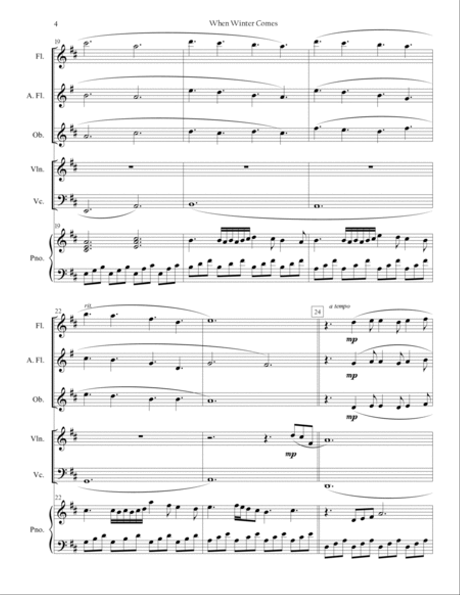 When Winter Comes (The Promise of Spring) Small Ensemble scores gallery preview page 4
