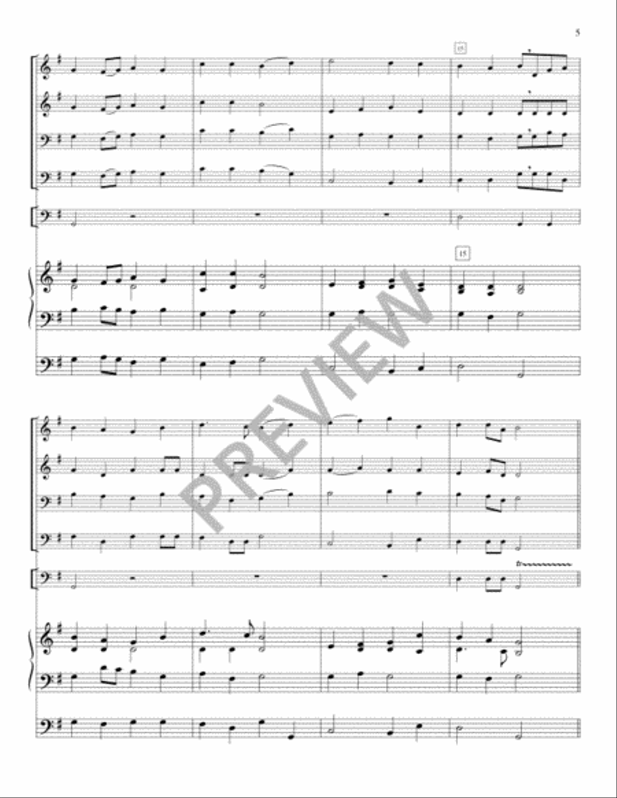 Festival Hymns for Organ, Brass and Timpani - Volume 8, General Trombone scores gallery preview page 7
