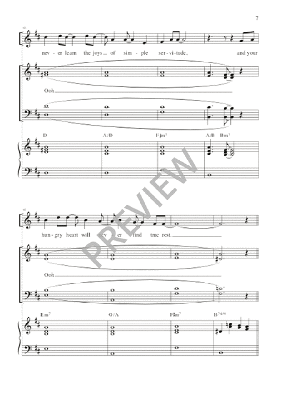 Give the Lord Your Heart / Le Das Tu Corazón 4-Part scores gallery preview page 7