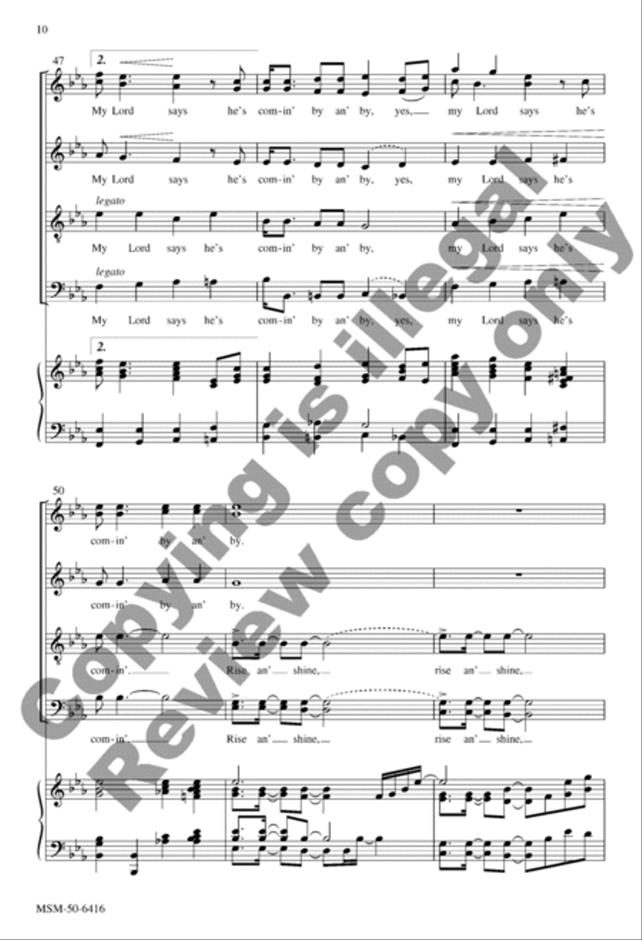 Rise, Shine! Divisi scores gallery preview page 10