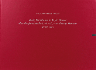 Book cover for 12 Variations on Ah Vous Dirai-je Maman (Twinkle, Twinkle Little Star) K265 (300e)