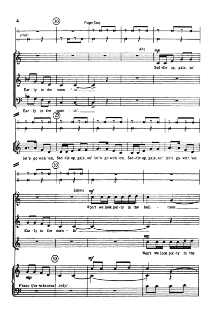 Goin' to Boston (American Folk Song) Choir scores gallery preview page 2