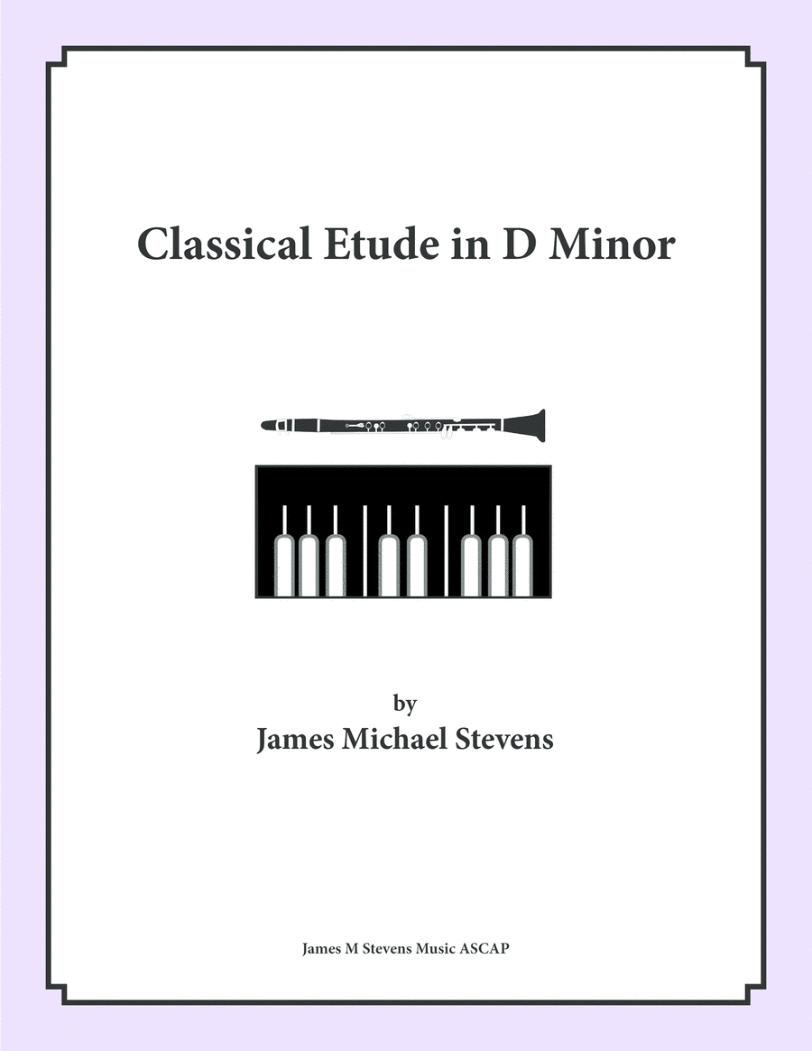 Classical Etude in D Minor - Clarinet & Piano image number null