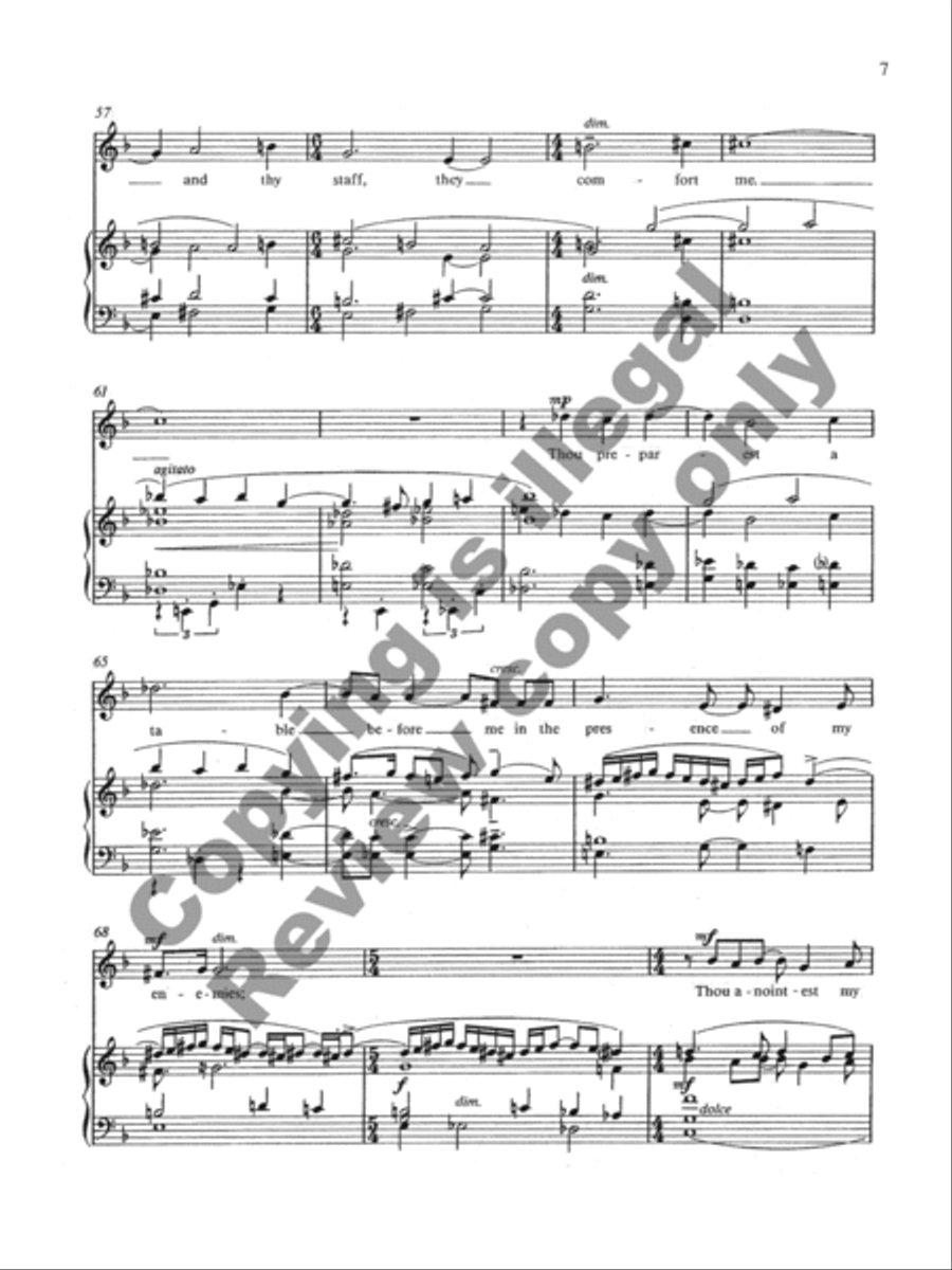 Psalm 23 Medium Voice scores gallery preview page 13