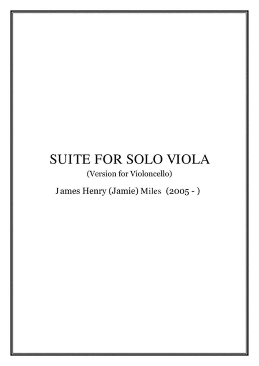 Suite for Solo Viola (2019) - Version for Violoncello image number null