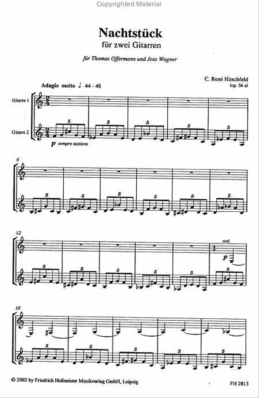 Nachtstück Guitar scores gallery preview page 2