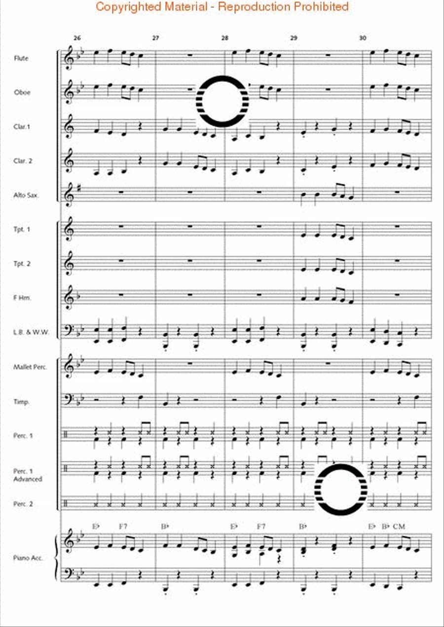 Penguin Promenade Concert Band scores gallery preview page 7