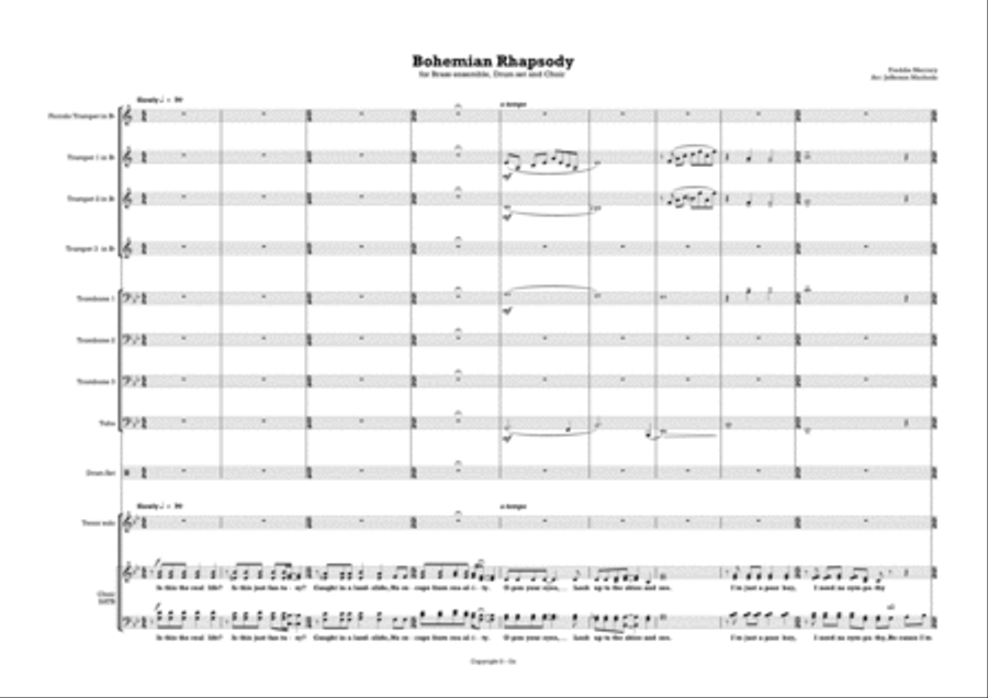 Bohemian Rhapsody Bohemian Rhapsody 4-Part scores gallery preview page 3