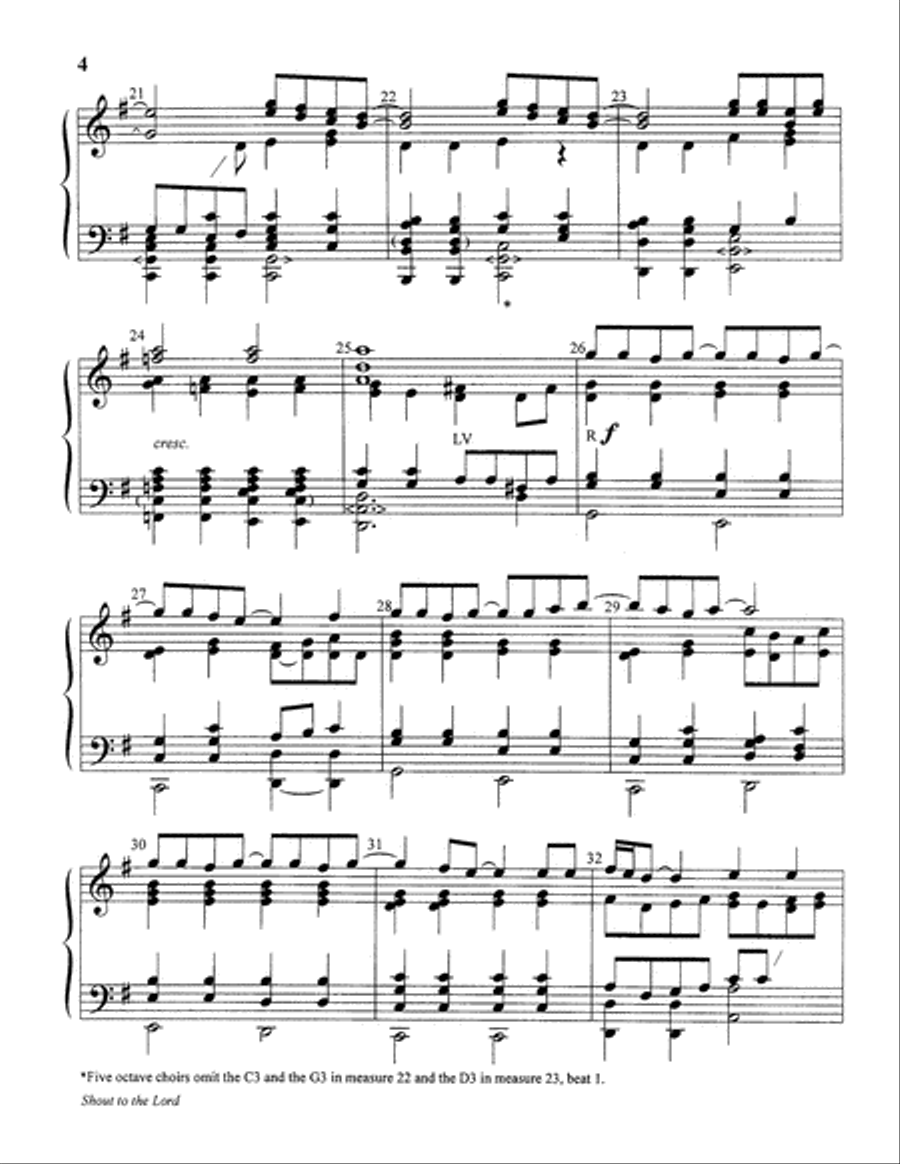 Shout to the Lord Shout to the Lord 5-Octaves scores gallery preview page 4