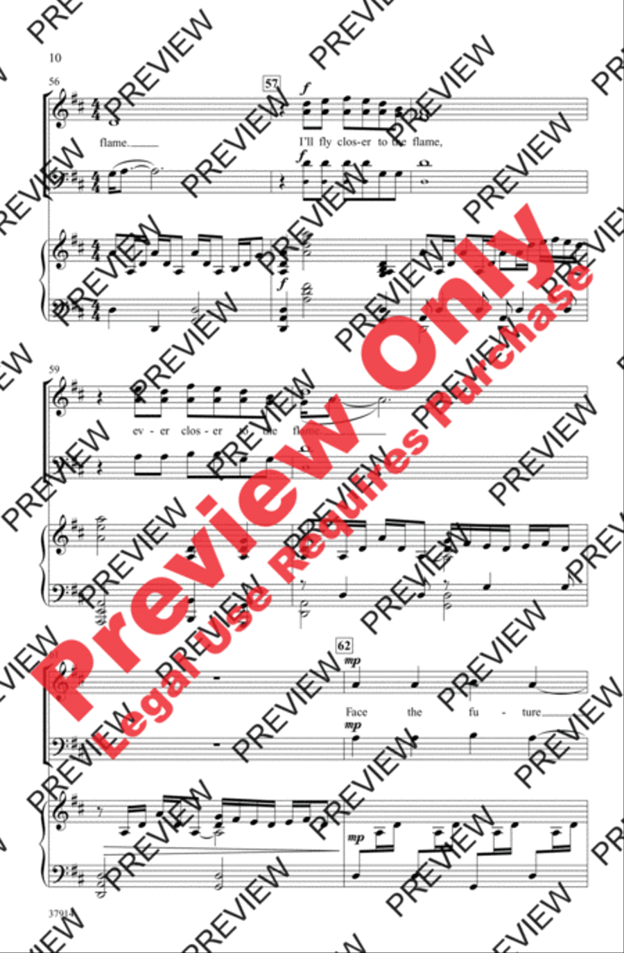 Closer to the Flame 3-Part scores gallery preview page 20