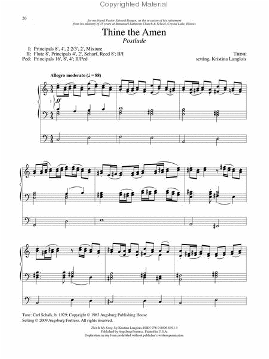 This Is My Song Organ scores gallery preview page 4