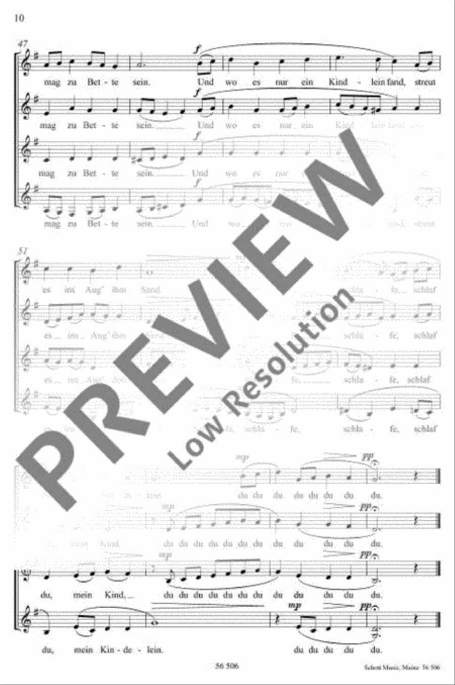 Zwei Abendlieder A Cappella scores gallery preview page 11