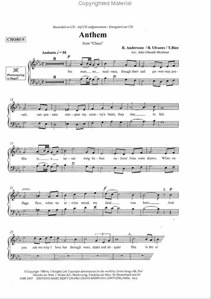 Anthem 4-Part scores gallery preview page 6