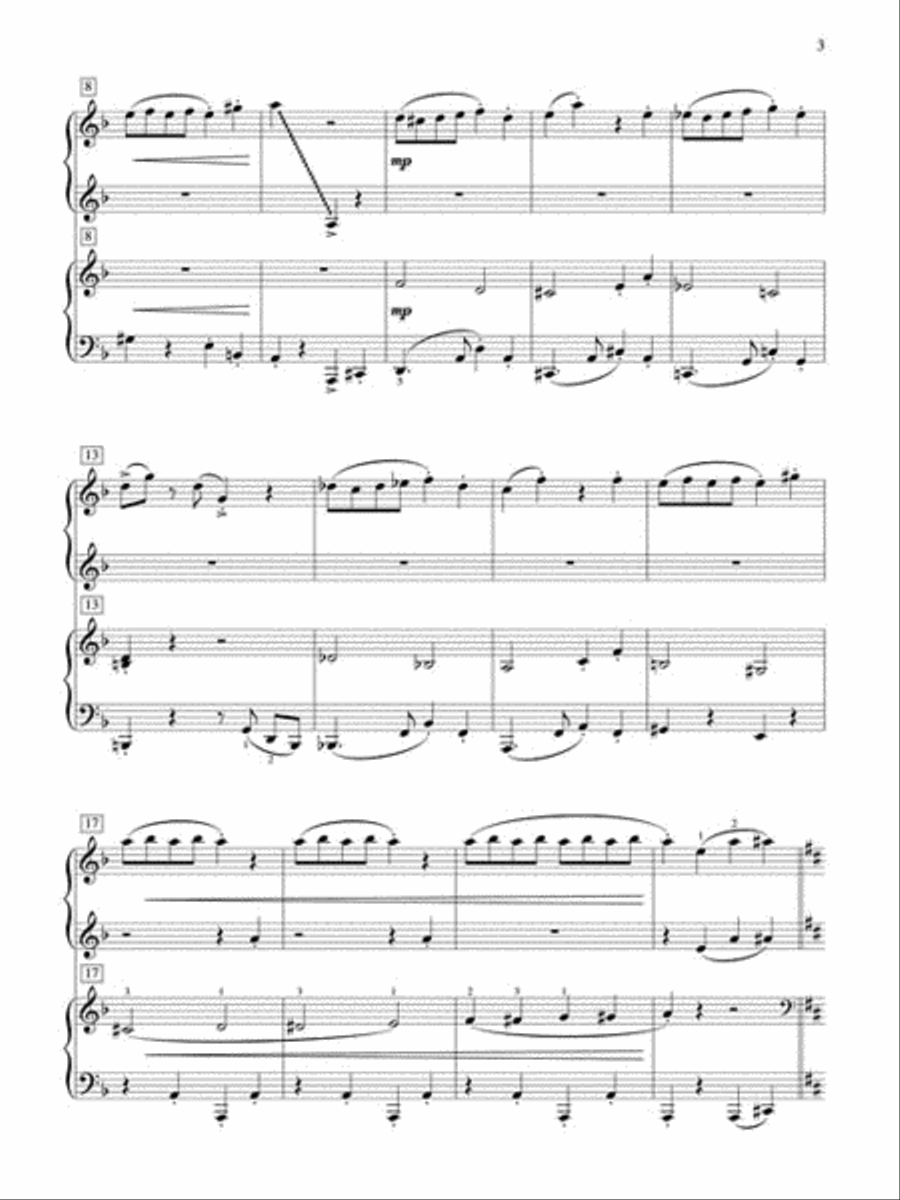 Tango Nuevo 1 Piano, 4-Hands scores gallery preview page 3