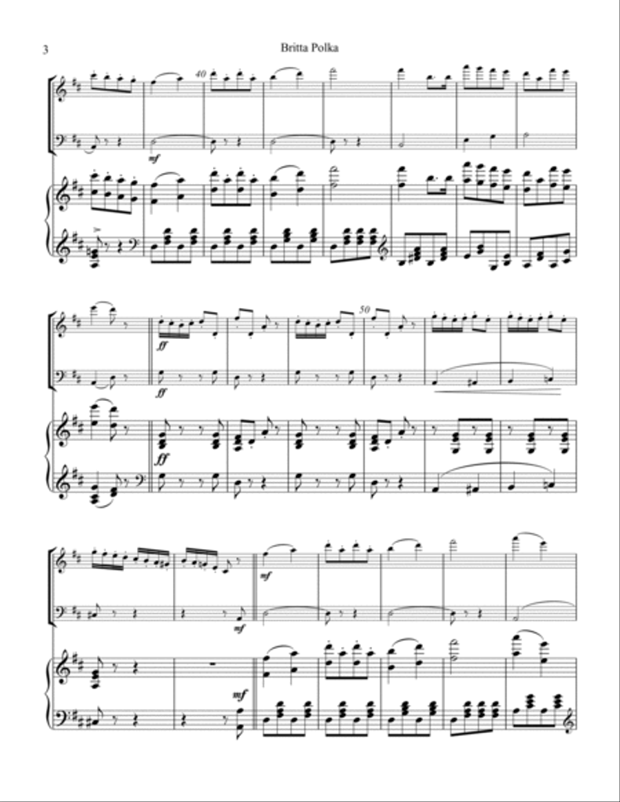 Britta Polka for piano trio Piano Trio scores gallery preview page 4