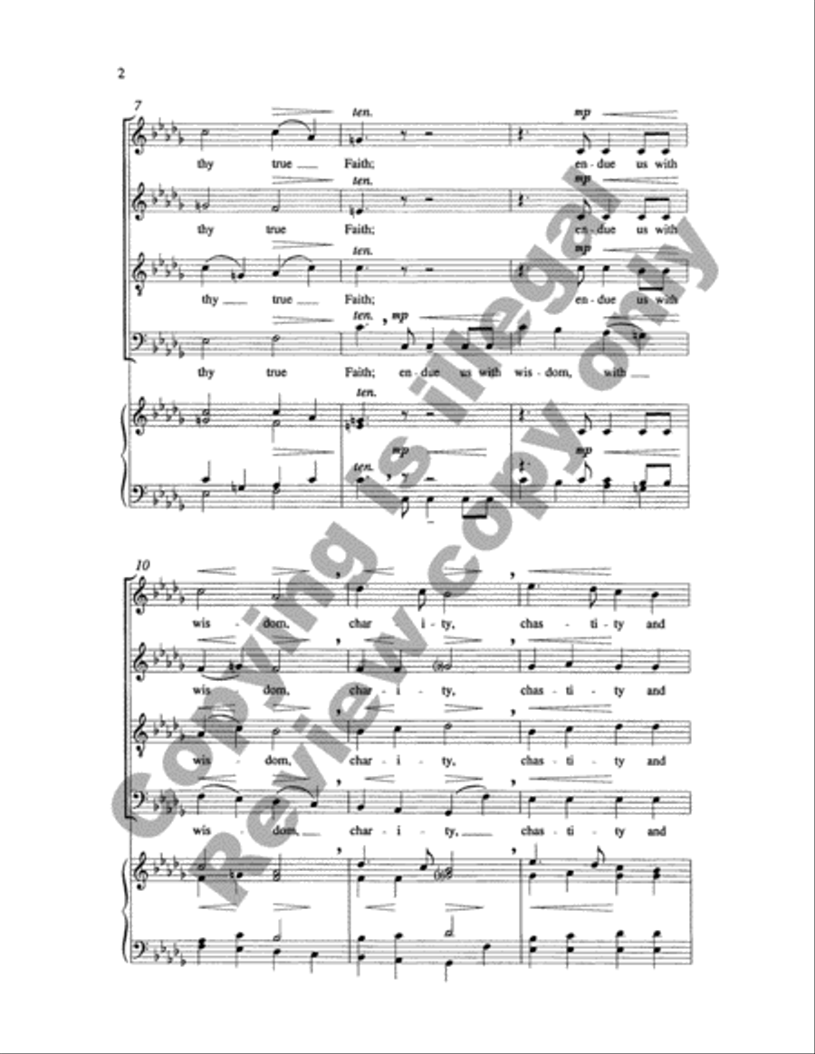 O Lord, Increase Our Faith 4-Part scores gallery preview page 3
