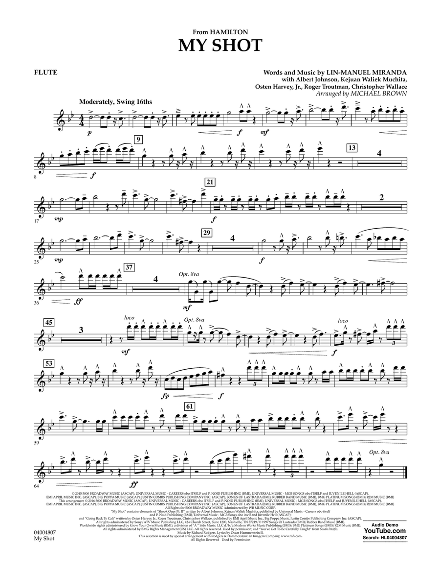 Music to hamilton on broadway hot sale