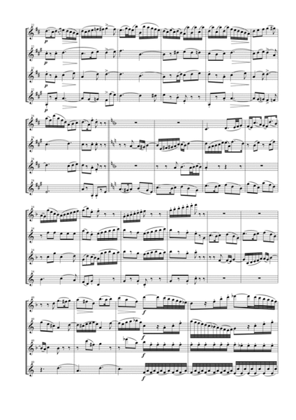 String Quartet Op. 76 No. 5 for Saxophone Quartet (SATB) image number null