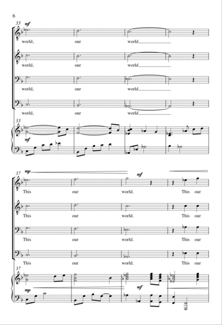 All We Want is Peace TTBB scores gallery preview page 4