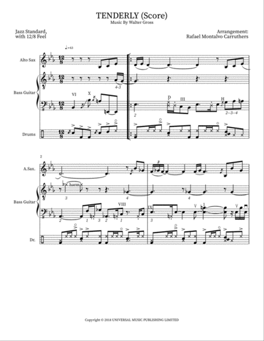 Tenderly Small Ensemble scores gallery preview page 6
