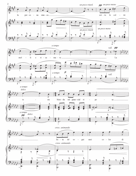MASCAGNI: Serenata (transposed to F-sharp minor)