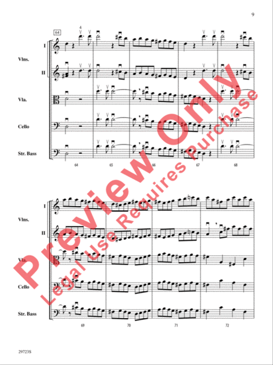 Symphony No. 41 String Orchestra scores gallery preview page 10