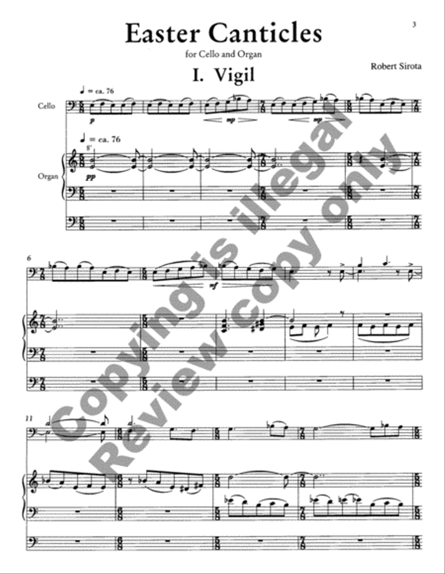 Easter Canticles Easter Canticles Cello scores gallery preview page 3