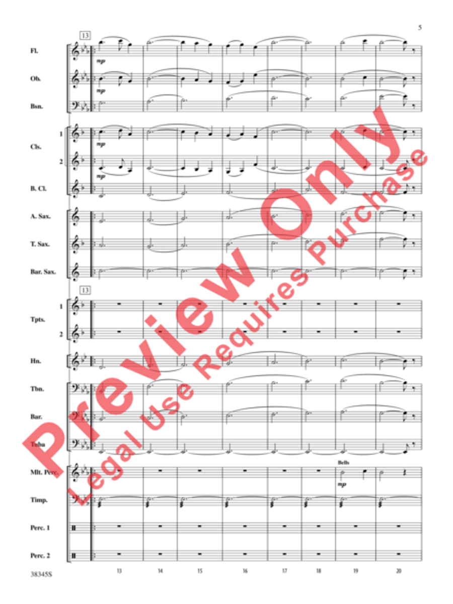 Grand Canyon Suite, Themes from Concert Band scores gallery preview page 6